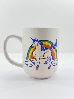 Unicorn Rainbow Coffee 14 Oz Mug Royal Norfolk Stoneware Fantasy LGBT Gay